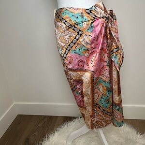 Zaful Boho Paisley Wrap Skirt – Size XL / 10